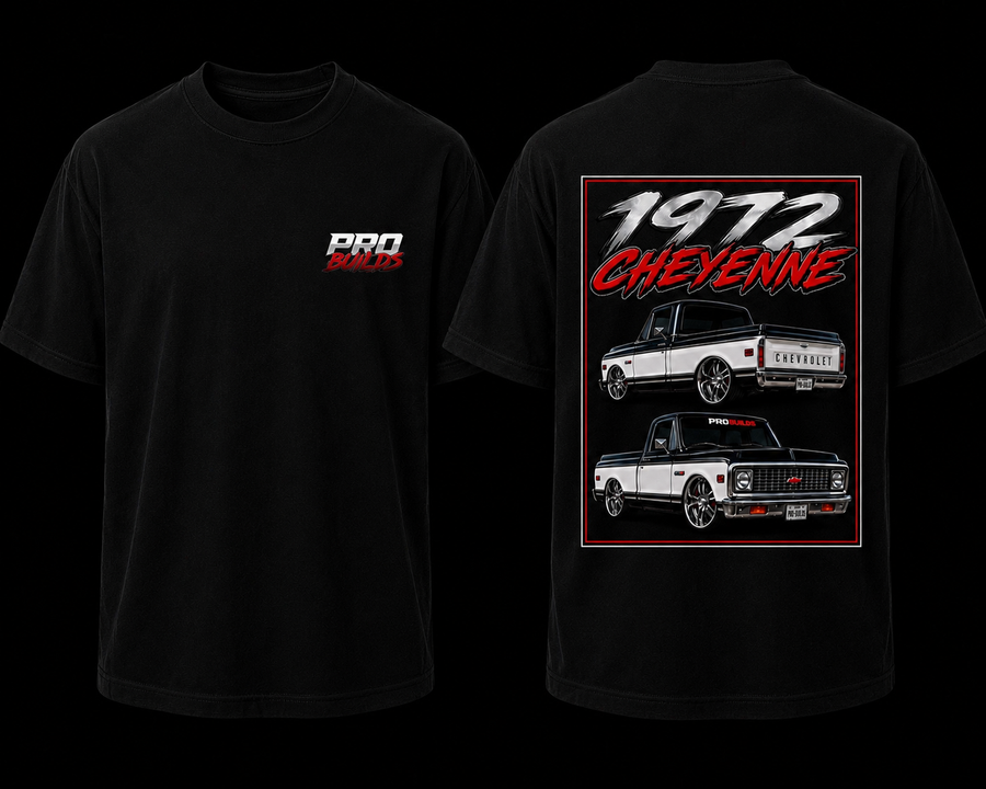 PRO BUILDS T-SHIRT - 1972 CHEYENNE