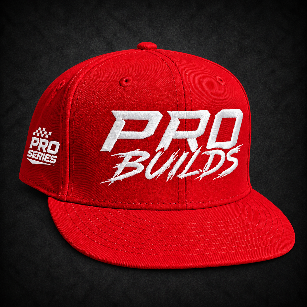 PRO BUILDS HAT - RACE RED